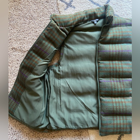 Houston White Plaid Puffer Vest - Picture 4 of 7